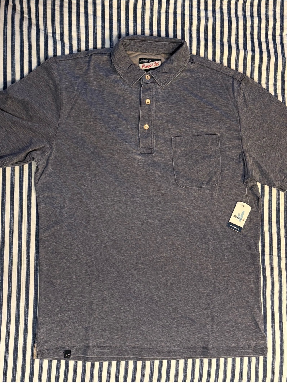 Johnnie-O The Local Polo Blue Size Small NWT $98